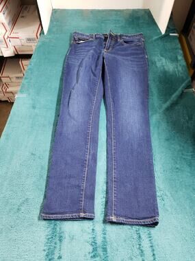 Gap Jeans Size 28 Womens Blue Denim Stretch Pants Ladies Mid Rise Straight